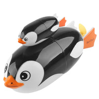 Cartoon Eyes Electric Swimming Penguin Toy Rounded Edges Electric Penguin Toy Waterproof Floating Animal Bath Set Motorized