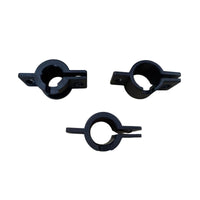Hinged Drum Rack Clamp Split-Body Tube Clamp with Sleeves Metal Black for Drummers