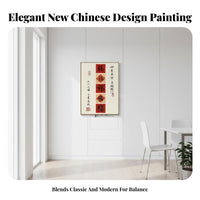 Drill-No-Drill Installation Electric Meter Box Cover Art Auspicious Meaning Electric Meter Box Painting Safeguarding Electrical Panel Hider Long-Lasting for Feng Shui Enthusiasts, Interior Designers, Dining Room, Entryway, Hallway, Bedroom