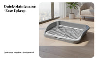 Dog Potty Tray Easy to Clean Indoor Dog Toilet Detachable Design Puppy Training Toilet for Young Dogs, Apartment, Balcony