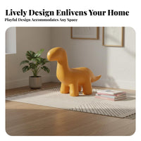 Cartoon Aesthetic Dinosaur Footstool Cute Appearance Dinosaur-Shaped Ottoman Child-Safe Design children's Furniture Stable and Sturdy for children, Toddlers, Parents, Playroom, Nursery, Living Room, Kindergarten