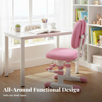 Ergonomic Design Adjustable child's Desk Chair Stable Base Study Seat Support kids' Furniture Easy to Clean for Students, Children, Teenagers, Studying, Home, Bedroom, School
