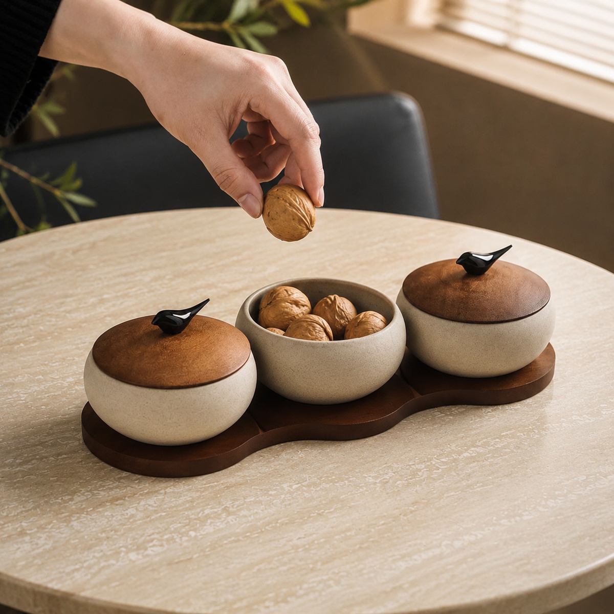 nut serving set