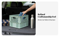 Stackable Milk Crate Industrial Design Plastic Milk Box Portable for Garage