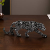 Figurine Crackle Statue Prowling Figurine for Home Stylists, Art Collectors, Office, Living Room, Car Dashboard