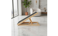 Wooden Dog Ramp Anti-Slip Surface Dog Ramp Sturdy Construction Low Angle Pet Ladder for Indoor