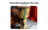 Tuningnon-Tuning African Djembe Lightweight Hand Drum and Goatskin Drumhead Percussion Instrument Portable for Beginners, Musicians, School, Kindergarten, Music Class, Outdoor Gatherings