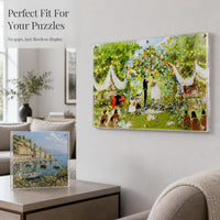 Acrylic Jigsaw Puzzle Frame for Wall or Tabletop Display, High Transparency Dustproof
