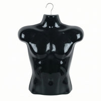 Male Torso Display with Hook Glossy Hanging Mannequin Torso Hanger for Clothing Sellers
