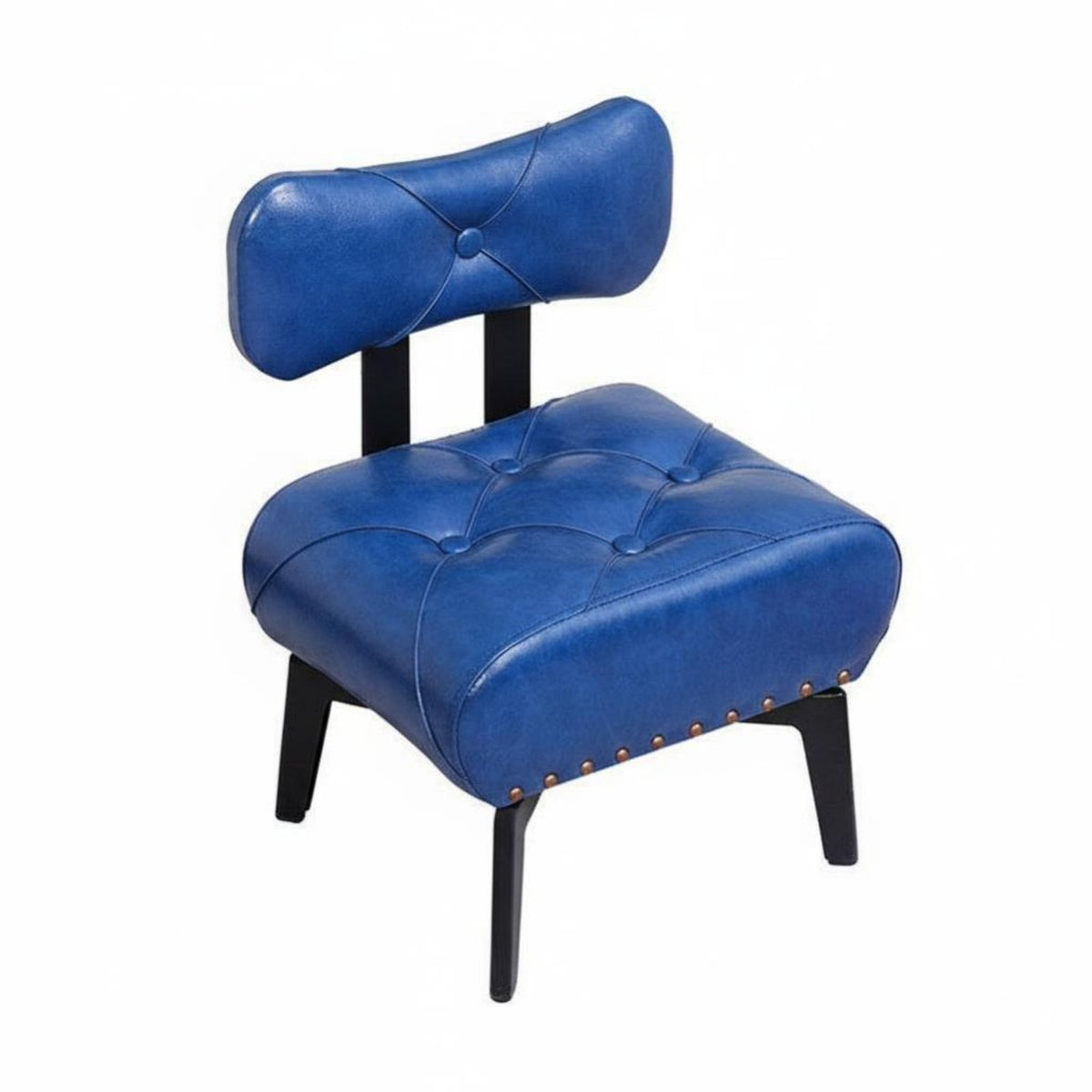 Comfortable Backrest Bow-Back Changing Stool Stable Load-Bearing Footrest Tufted Cushion Household Furniture Easy to Clean for Adults, Homeowners, Entryway, Foyer, Living Room, Bedroom