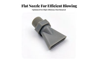 Duckbill Air Nozzle Dust Removal Flat Jet Nozzle Wide Coverage Pneumatic Accessory for Parts Dehydrating, Workshop