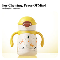 Leak-Proof Toddler Straw Cup Safe Toddler Straw Bottle Drop-Resistant for Toddlers, Child S 6+ Months, Preschool, Playground, Home Use