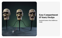 Zombie Cranium Replicas Corded Yard Ornament Worn Look Halloween Decor