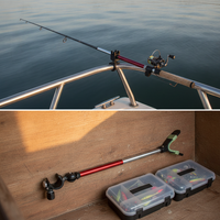 Universal Reinforced Quick-Release Fishing Rod Holder with Luminous Antenna