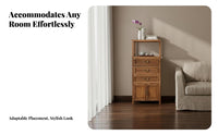 Stepped Curio Cabinet Modern Oriental Design Sideboard Vintage Aesthetic