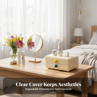 Lidded Makeup Case with Drawers Drawer Design dermal care holder Large Capacity