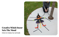 Tree-Crashing Witch Outdoor Use Crashing Witch Decoration Easy to Hang Halloween Prop for Party Hosts, Residents, Yard, Porch, tailgateTreat Events
