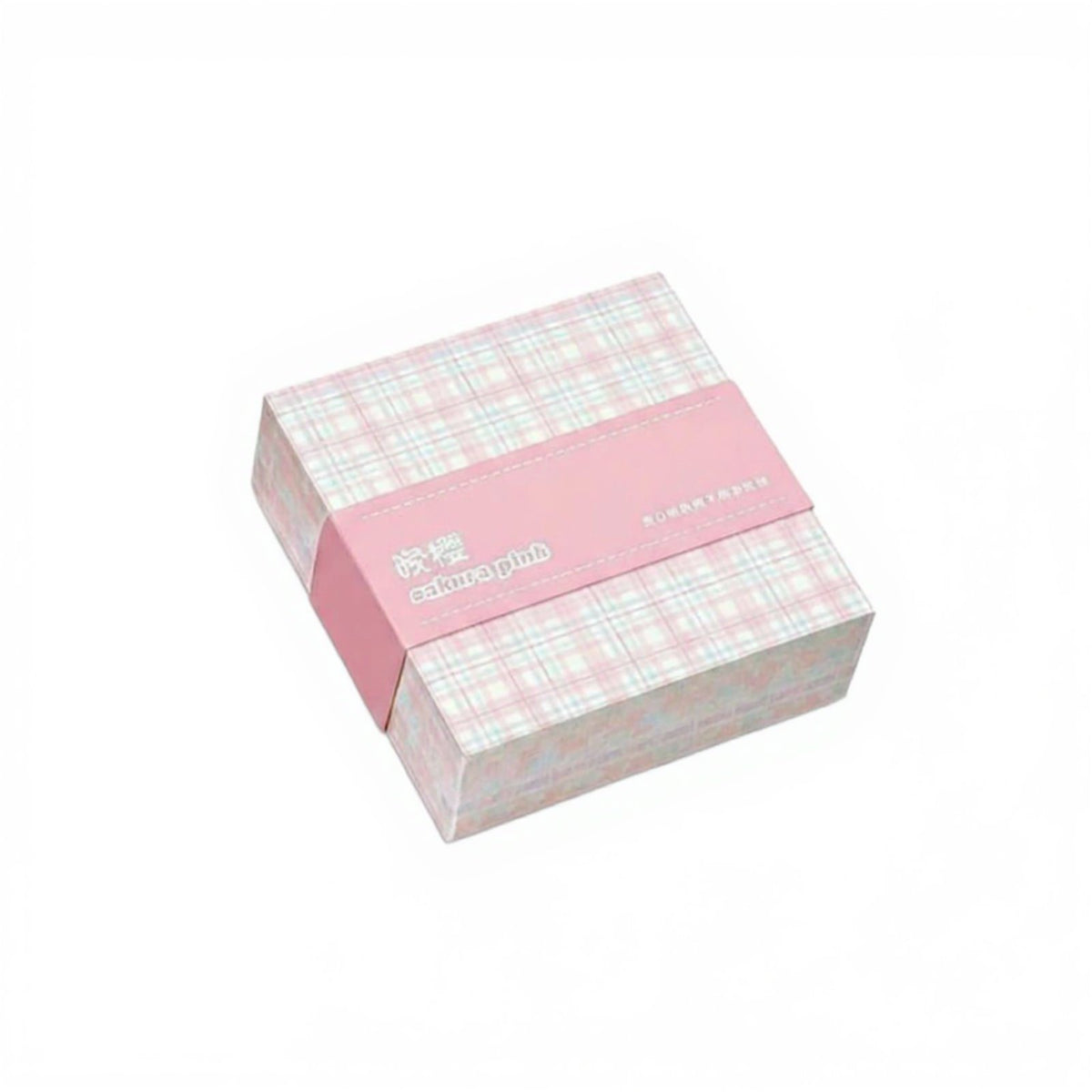 Cute Design Plaid Memo Paper Easy to Tear Grid Pattern Note Paper Multiple Colors for Students, Adults, Study, Desk Decoration, Scrapbooking