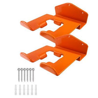 Wall-Mounted Heavy Duty Lawn Mower Storage Rack with Hooks