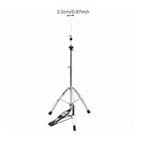 Jazz Drum Cymbal Clutch standHat Stand Adjustable Height Cymbal Clutch standHat Stand Sturdy and Percussion Hardware for Drummers, Music Studio