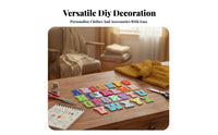 26 Pieces Soft Texture Chenille Letter Applique Es DIY Decoration Chenille Letter Applique Washable for DIY Enthusiast S, Students