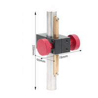 Precision Adjustment Manual Z Axis Stage Aluminum Alloy Rack and Pinion Stage Anodized Surface Vertical Lift Platform Easy to Install for Researchers, Experiment