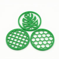 3 Pieces Circular Propagation Covers with Cutouts Flat Cutting Supports for Gardeners