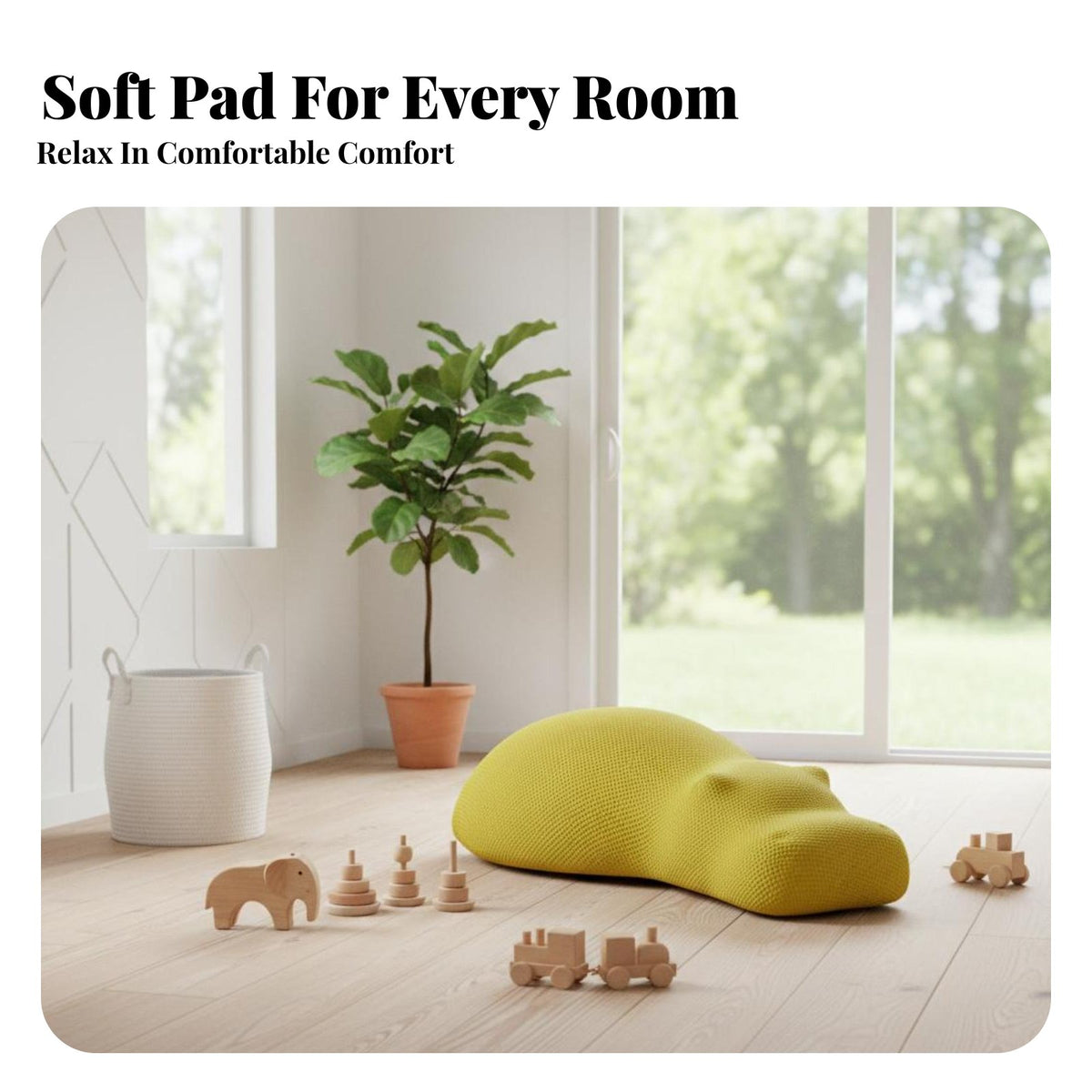 Creative Shape Hippopotamus Pouf Soft Padded Seat creature Stool Comfortable Seating Ottoman Multi-Functional for Children, Families, Adults, Kids' Room, Playroom, book corner corner, Entryway
