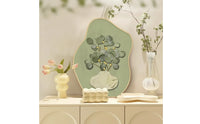 Freestanding Framed Plaque Organic Shape Plaque with Stand Sophisticated Tabletop Sign Modern for Bedside Table