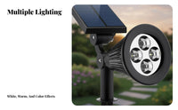 No Wiring Solar Powered Solar Light Auto On/deactivate Solar Light Dusk to Dawn for Tree Illumination, Yard, Patio