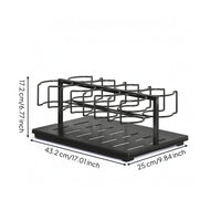 1 Piece Tumbler Organizer Cup Holder Organizer Cup Organizer Cabinet Rack Storage Rack Slide-out Rail Metal Support Frame Suitable for Kitchen Cabinet Organization
