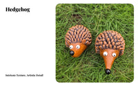 Romantic Gift Hedgehog Couple Figurine Hand-Painted Resin Hedgehog Figurine Lightweight for Couples, Patio, Lawn, Bookshelf