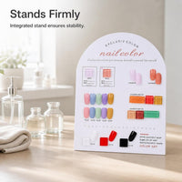 Acrylic Nail Art Color Display Board for Gel Polish Swatches