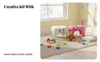 Children Stool Reinforced Plastic Durable Design for Kitchen Help