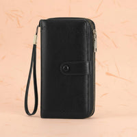 Contactless-Blocking Wallet Zipper Closure Zippered Card Holder Large Storage Capacity Small Accessory for Everyday Use, Travel, Shopping