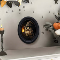 Halloween Skull Wooden Picture Frame for Desk, Living Room, Dining Room, Entryway
