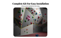 Climbing Holds Non-Slip Climbing Grips Climbing Holds Multi Size and Shapes for Beginners, Young Children, Outdoor, Backyard, Tree House