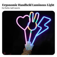 Concert Cheer Stick Multi-Color Illuminated Illuminate Stick Handheld Brightness up Stick Battery Operated Illuminated Flashing