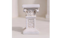 Roman Column Pedestal Ornate Column Display Stand Decorative Pedestal with Raised Carvings for Photographers