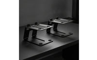 2 Pieces Desktop Speaker Stand Angled Speaker Riser Stands with Anti-Slip Feet Sturdy