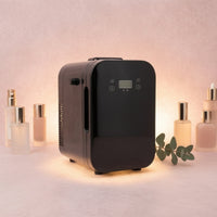 Temperature Controlled Mini Fridge with Digital Display Compact Mini Fridge Two-in-oneUse Portable Refrigerator Quiet for Bedroom