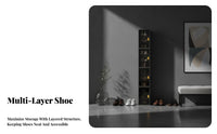 Stackable Footwear Organizer Space-Saving Shoe Rack Easy Assembly Modular Storage Shelf for Athletic Shoe Collectors, Families, Entryway, Hallway
