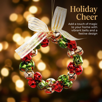 Wreath for Christmas Front Door, Christmas Wreath Iron for Holiday Door, Festive Iron Hanging Ornament