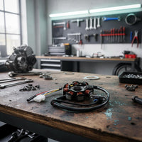 GY6 Engine Generator Coil High Performance GY6 Engine Stator Scooter Ignition Stator Solid Copper Winding for DIY Hobbyists