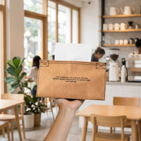 Tissue Box Holder for Home Office and Car, Modern Minimalist Style Tissue Dispenser, Multi-purpose Bag Shape Design
