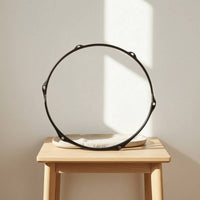 Black Drum Hoop with Six Holes Long-Lasting 6-Hole Drum Hoop Solid Counterhoop Heavy-Duty for Drummers