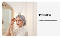Crystal Feather Headdress Sparkling Crystal S Gothic Feather Crown Costume Accessory Large Feathers Headwear Adjustable
