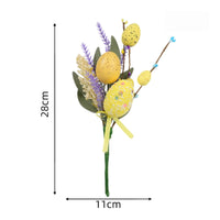 Easter Egg Floral Pick Vase Filler Artificial Easter Egg Branch Glittery Finish