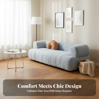 puff Sofa Nordic look and feel puff Couch Modern stylish Loveseat for Apartment Dwellers, Young Adults, Living Room, Lounge Area, Bedroom