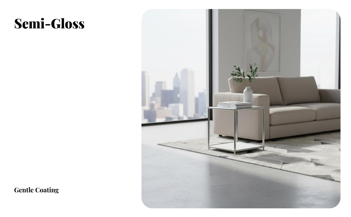 Bauhaus Inspired 2-Tier Coffee Table Minimalist Design 2-Tier Modular Table With Storage Shelf Living Room Furniture Easy to Clean for Interior Designers, Design Enthusiasts, Homeowners, Lounge, Studio Apartment, Reception Area, Bedroom